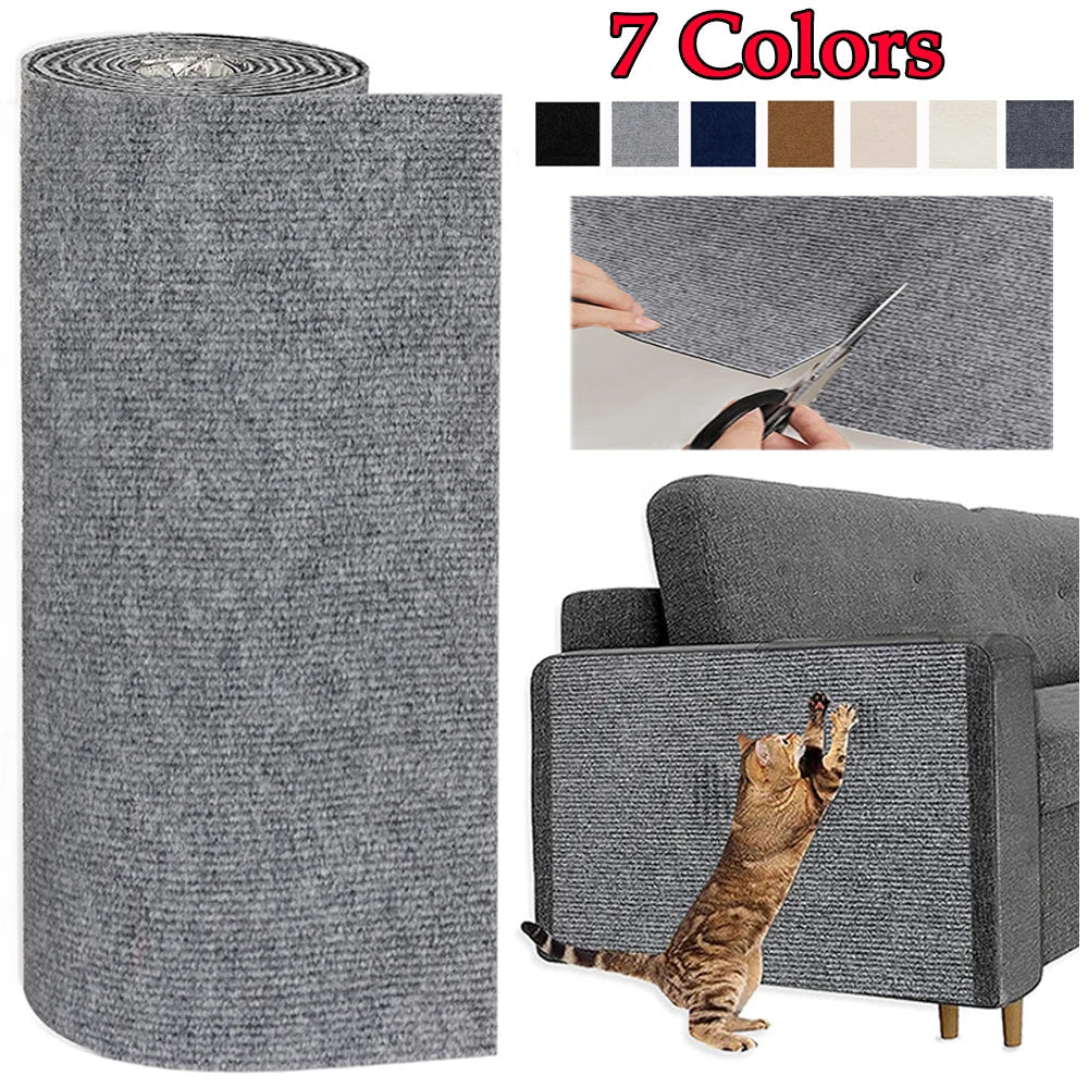 Cat Scratcher Sofa Protector – 7 - Color DIY Self - Adhesive Mat Pad - WTN Essentials