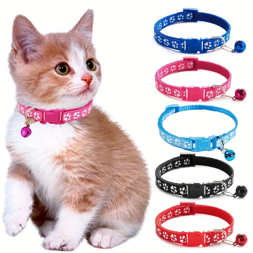 Colorful Adjustable Cat Collar With Bell - Purrfect Pet Kingdom