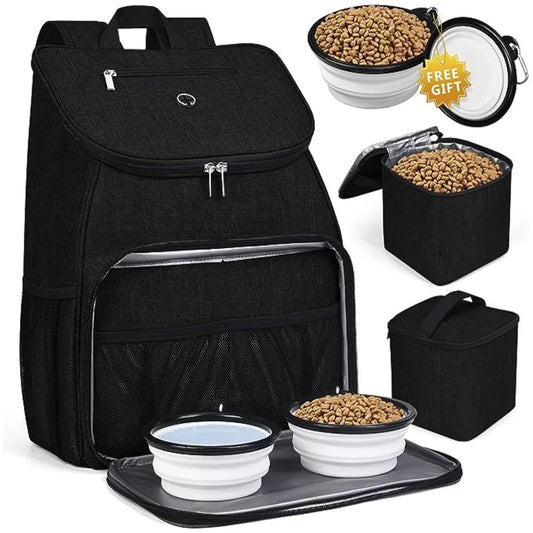 Complete Pet Travel Organizer - Water-Resistant Adventure Backpack