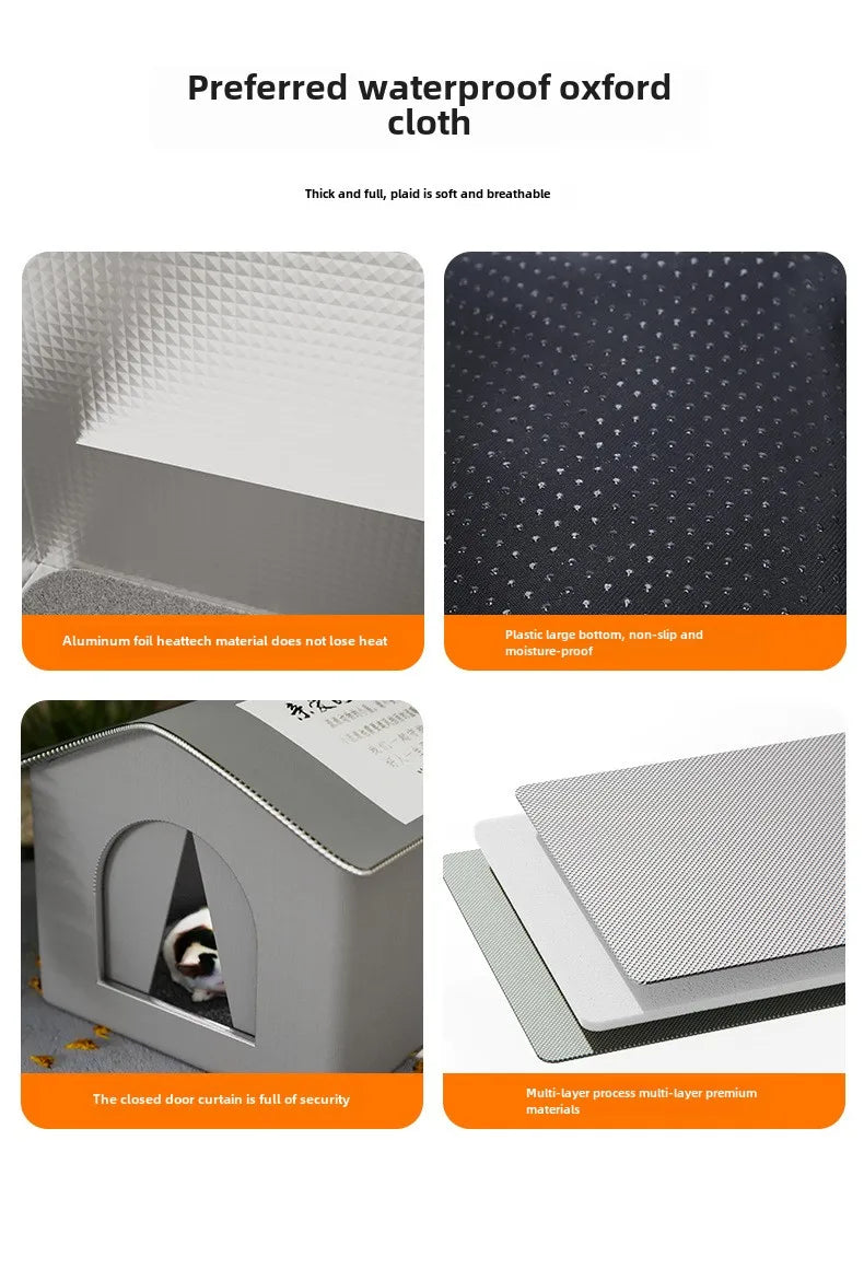 Waterproof Outdoor Pet House Stray Cats & Dogs