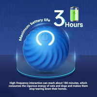 Dog Toy Ball Automatic Moving Bouncing Rolling Ball USB