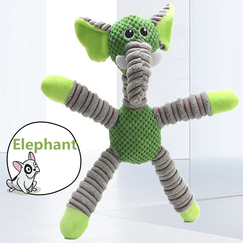 Reliable Large Dog Squeaky Plush Toy – Animal Shape