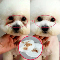 130 Pcs Dog & Cat Eye Wipes Tear Stain Remover