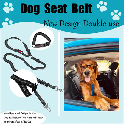 Heavy-Duty Adjustable Dog Car Seat Belt, Durable Pet Leash