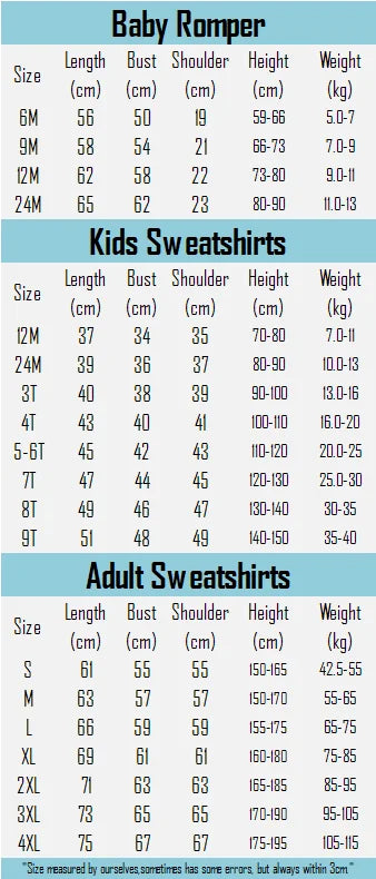 Family Funny Sweatshirt Cute Dog Print - Parent-Child Matching Clothes Father Mother Daughter Son - Purrfect Pet Kingdom