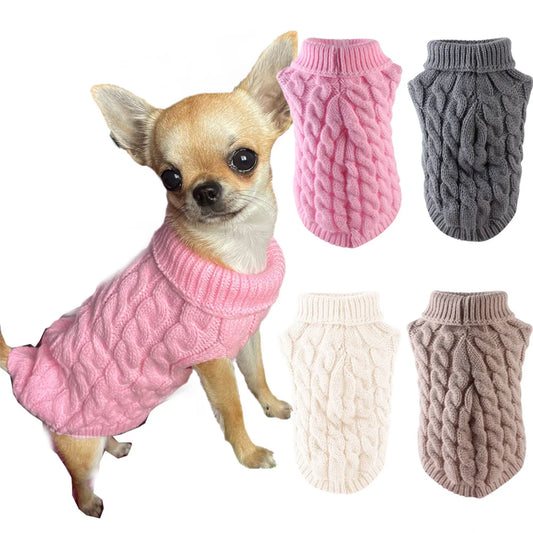 Classic Dog Sweater - Winter Pullover for Small Dogs & Puppies