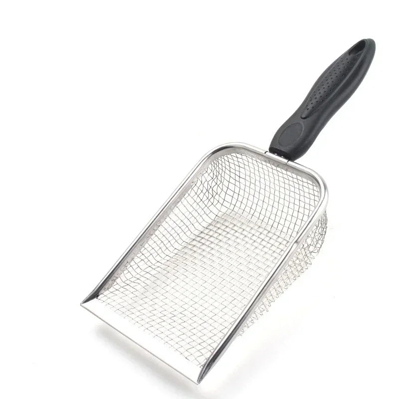 Stainless Steel Cat Litter Scoop With Long Handle Durable & Easy To Use - Purrfect Pet Kingdom