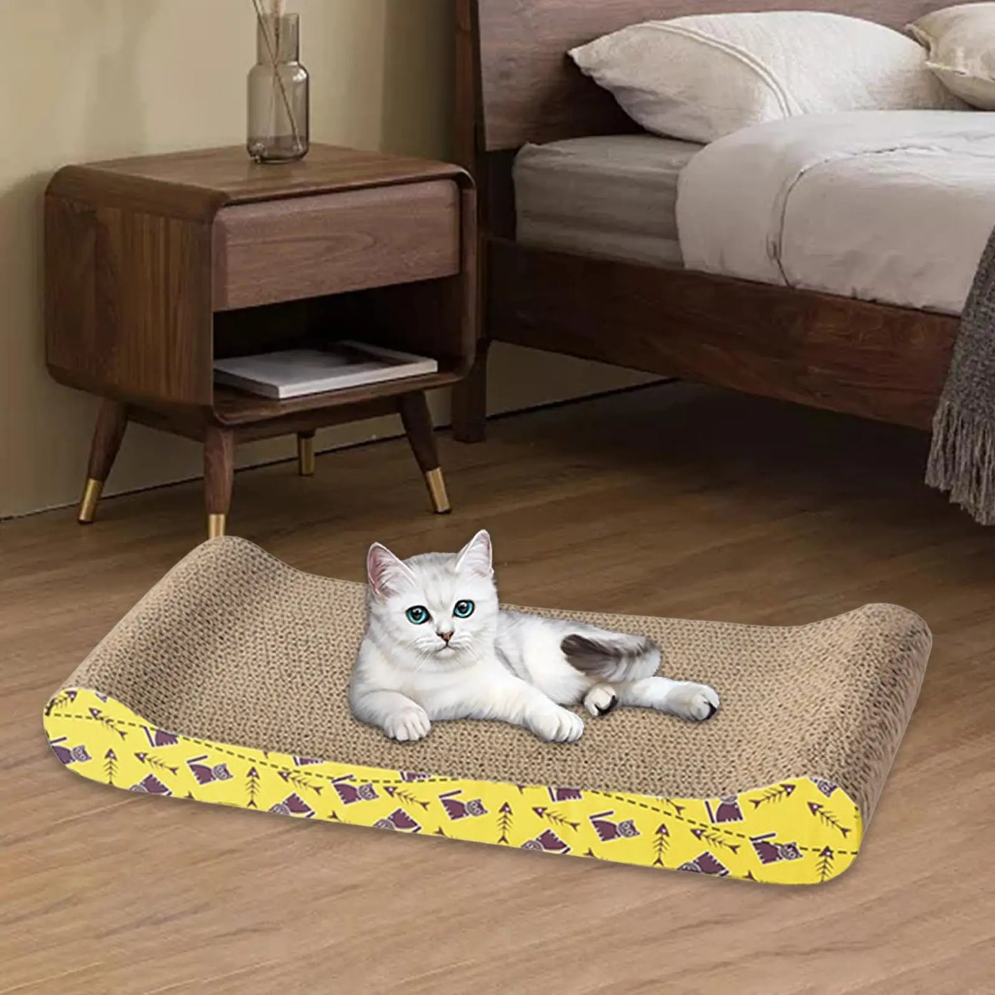Cat Scratching Board Bed – Cardboard Scratch Pad & Nest for Cats - WTN Essentials