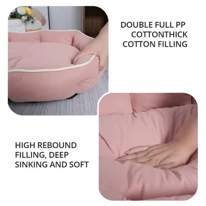 Large Pet Sofa Bed - Warm Sleeping House Cushion for Dogs
