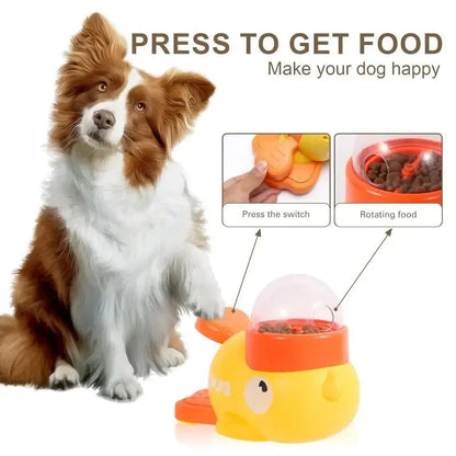Interactive Duck Dog Treat Dispenser Toy for Active Puppies