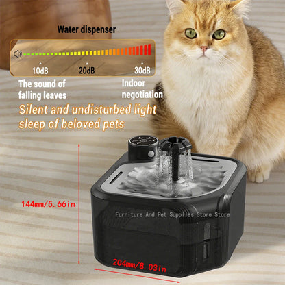 Wireless 2.8L Smart Cat Water Fountain