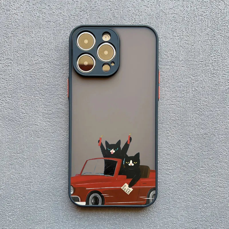 Funny Cat Daily Life Phone Case For iPhone 11 Case iPhone 12