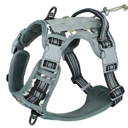 Elite Tactical No-Pull Dog Harness With Integrated Molle Ge