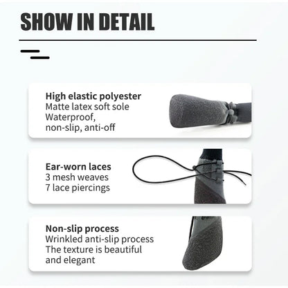 No-Fall-Off Summer Dog Shoes - Breathable Soft Sole Puppy Footwear