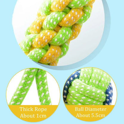 Dog Rope Toys Interactive Cotton Puppies Adults 14.1oz 🦴