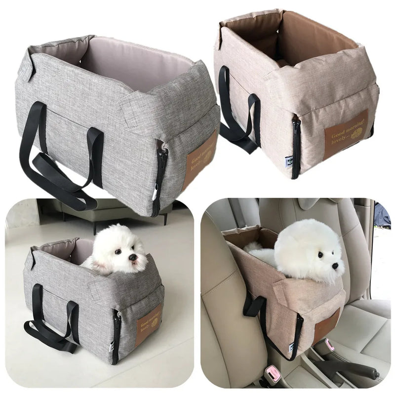 Dog Car Seat Bed & Portable Carrier for Small Pets