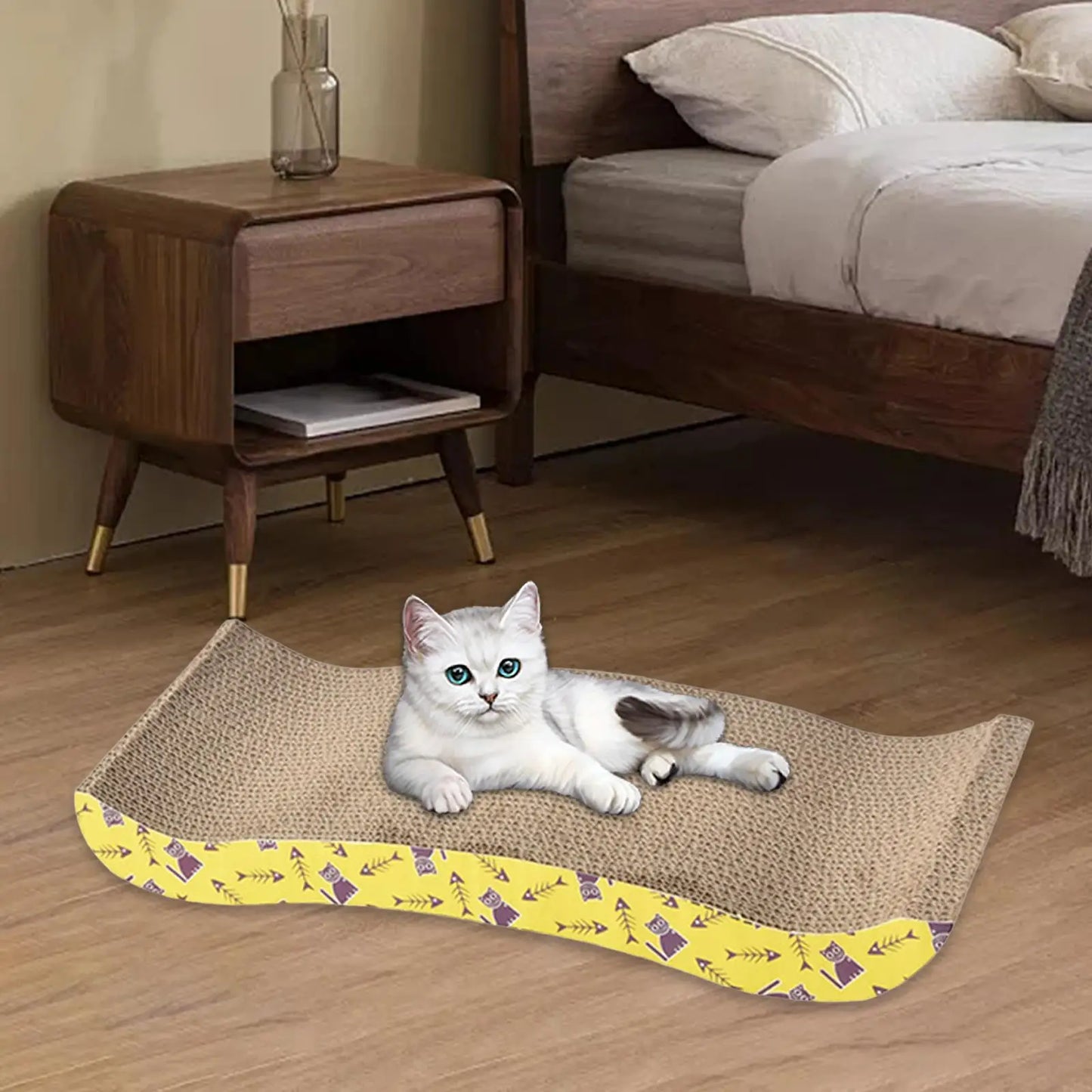Cat Scratching Board Bed – Cardboard Scratch Pad & Nest for Cats - WTN Essentials