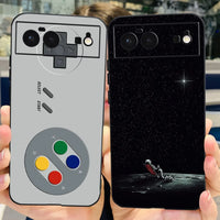 For Cover Google Pixel 6 Case Cute Cat Cartoon Bumper Back