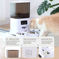 5L Double Bowls Smart Automatic Cat Feeder With Camera Cat
