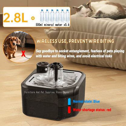Wireless 2.8L Smart Cat Water Fountain
