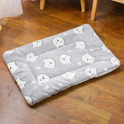 Thicken Flannel Cat Mat – Soft Winter Sleeping Cushion for