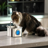 3.2L Stainless Steel Pet Water Feeder Auto Cat Fountain