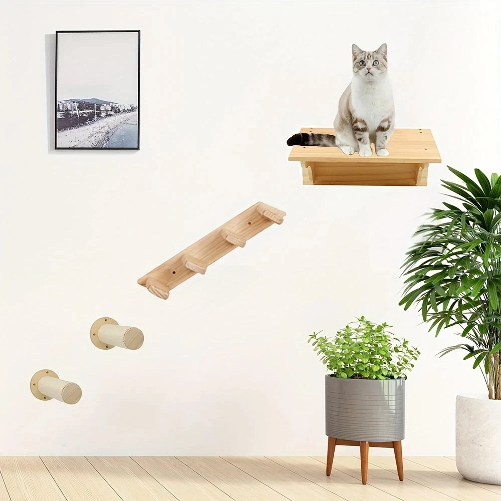 Cat Wall Rack Climbing Frame Furniture Bridge 🐱