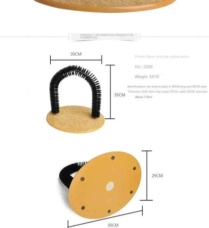 Cat Arch Self Groomer with Sisal Scratching Base for Kittens