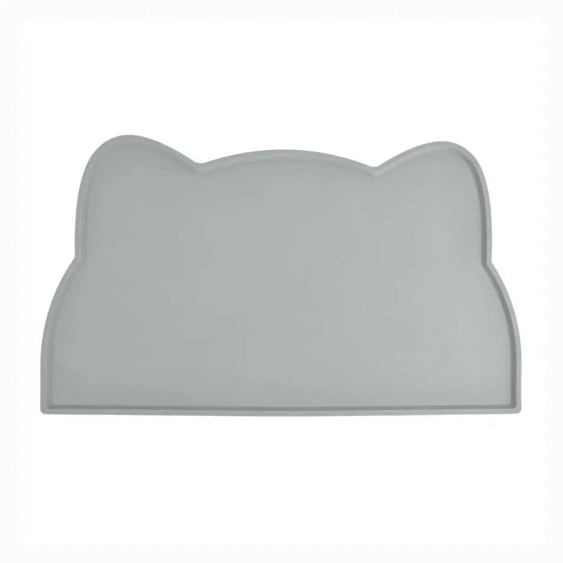 Silicone Pet Feeding Mat – Waterproof & Non - Slip Dog Bowl Mat - WTN Essentials - Grey - 14:29#Grey