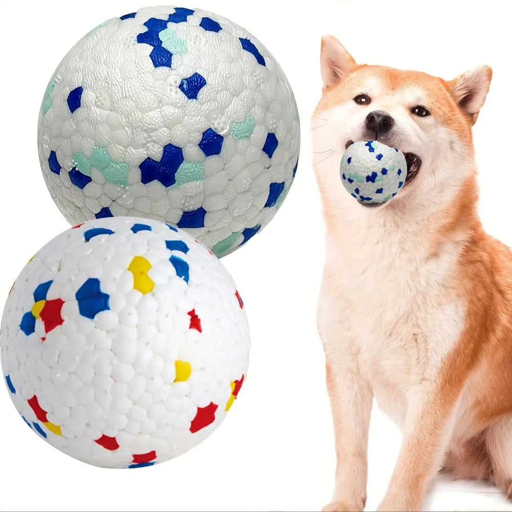 Durable Chew Ball Dog Toy Interactive Teeth Cleaning Ball - Purrfect Pet Kingdom