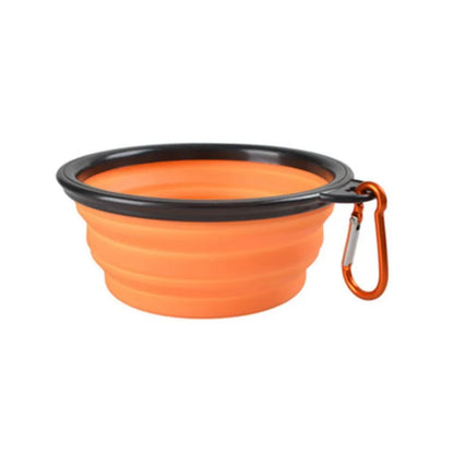 Portable Pet Food Bowl - Collapsible Silicone Travel Water Food Bowl