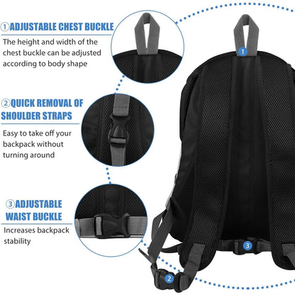 Dog Shoulder Carrier Backpacks Comfortable Front Backpack Carrier for Biking Hiking Camping - Pet carrier - THRIXINE