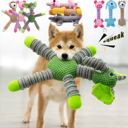 Reliable Large Dog Squeaky Plush Toy – Animal Shape