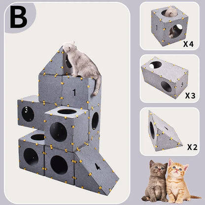 Cat Amusement Park Game Climbing Cubes 🐱