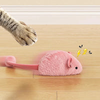 Interactive Plush Mouse Cat Toys Simulation Mice Kitten