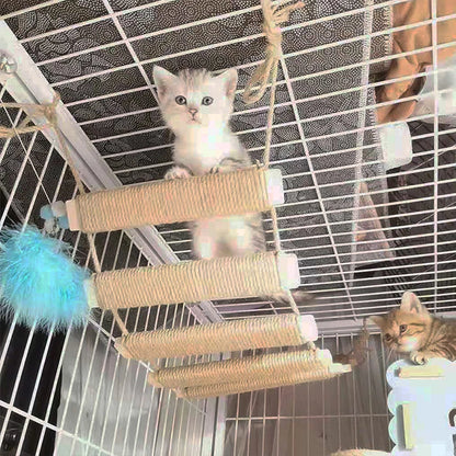 Cat Climbing Frame Bridge Ladder Sisal Rope 🐱
