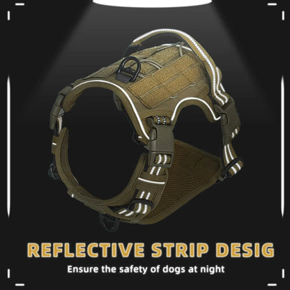 Elite Tactical No-Pull Dog Harness With Integrated Molle Ge