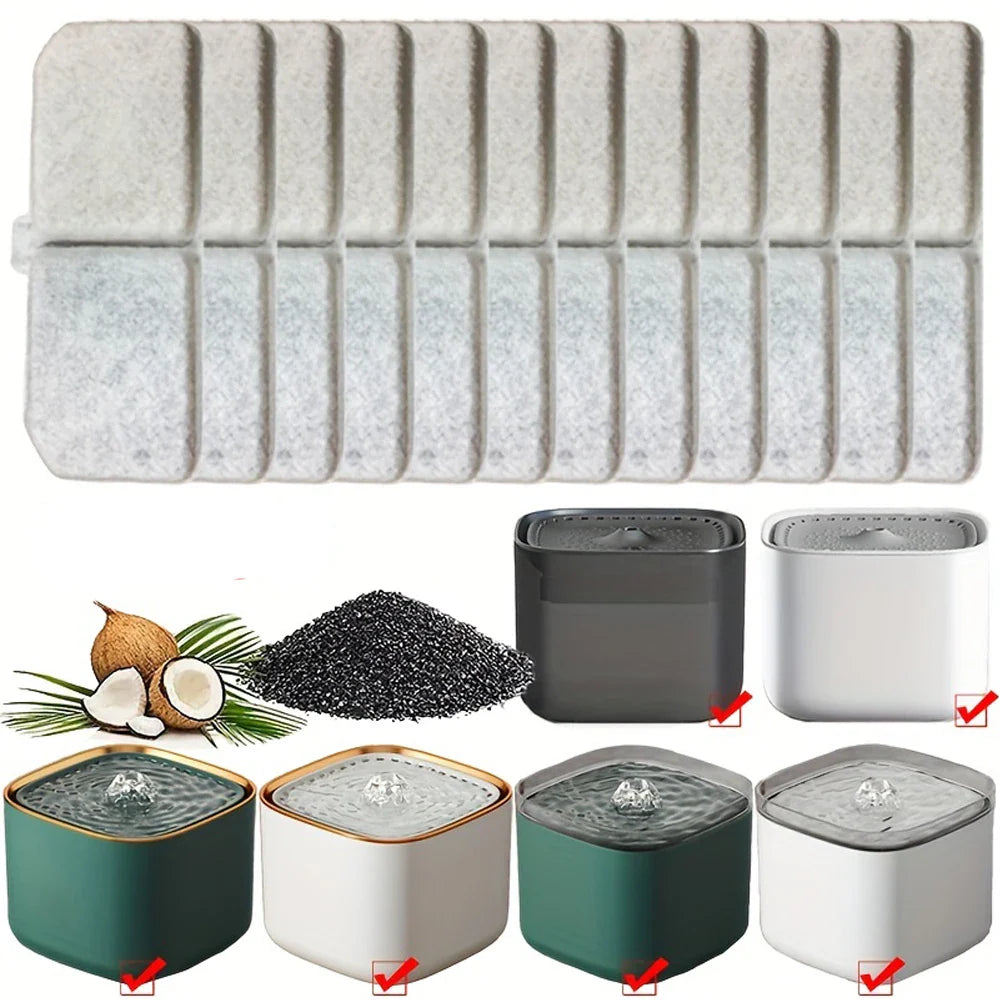 Pet Water Fountain Filter Replacement 24-Pack 💧 - Purrfect Pet Kingdom