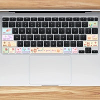 1PCS Cute Bear Pattern Cute Cat Pattern Laptop Partial