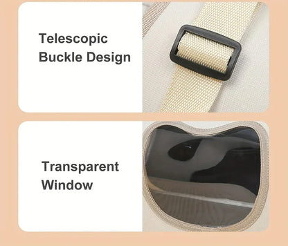 Portable Pet Carrier - Breathable Travel Comfort for Small Pets