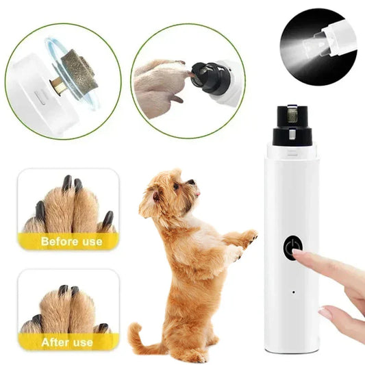 Premium Electric LED Pet Nail Grinder for Safe Easy Grooming