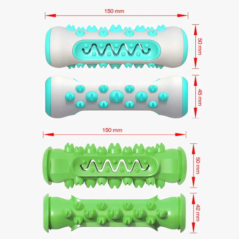 Dog Toothbrush Toys Rubber Molar Chew Dental Care 🦷