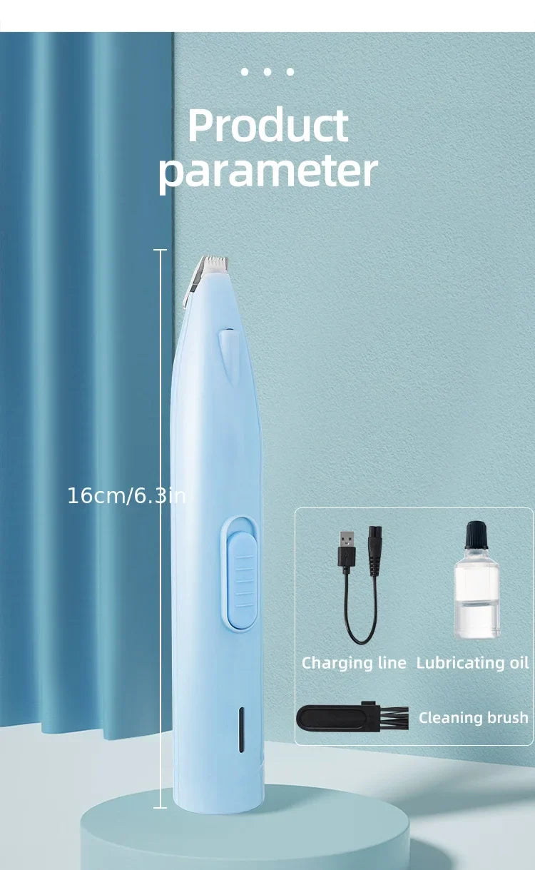 Electric Pet Paw Shaver – Quiet Grooming Trimmer for Cat & Dog Feet - WTN Essentials