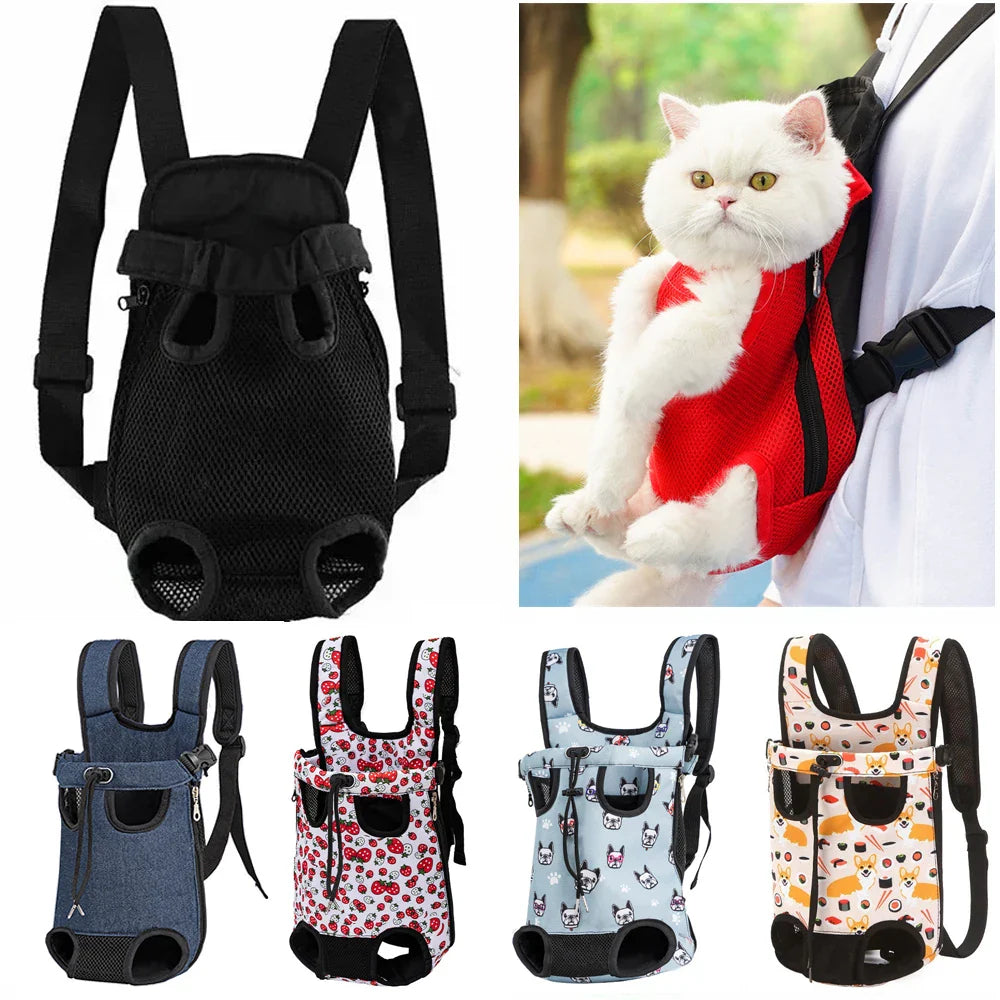 Adjustable Pet Backpack Carrier for Cats & Small Dogs - WTN Essentials