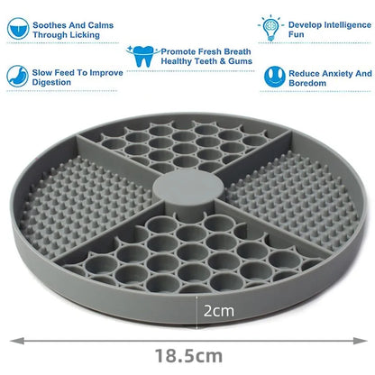 Pet Supplies Silicone Licking Mat Cat Slow Feeder With