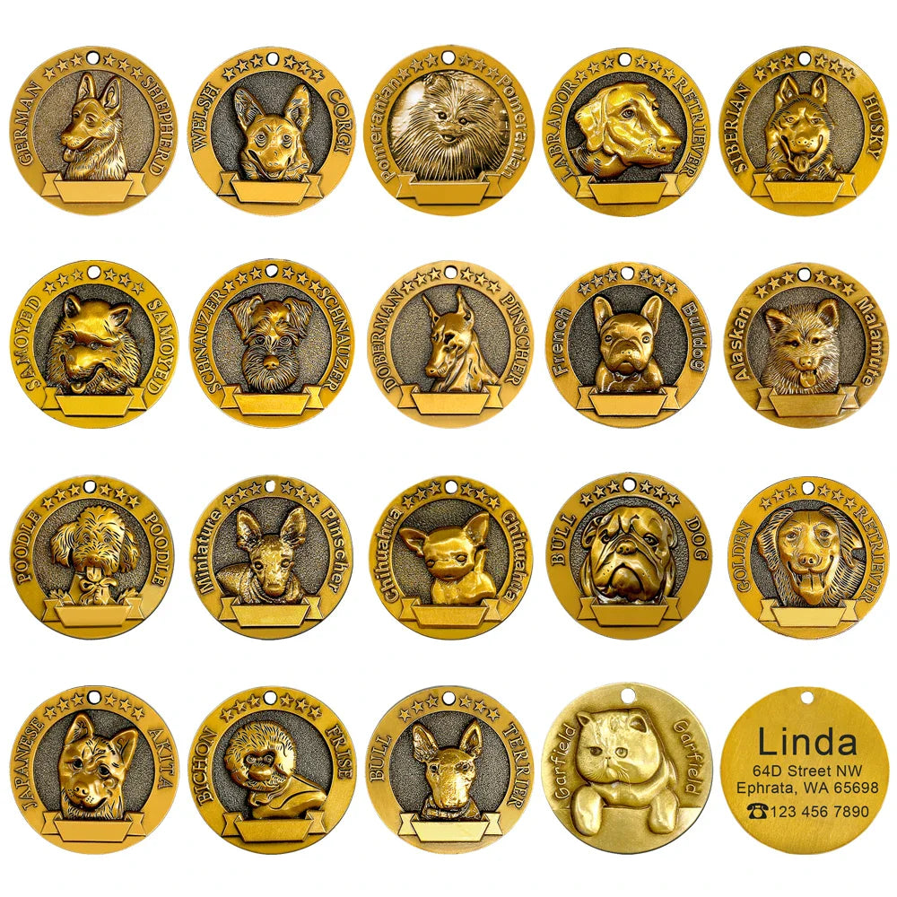 Personalized Dog ID Tag - Bring Your Lost Pet Home Safely - Purrfect Pet Kingdom