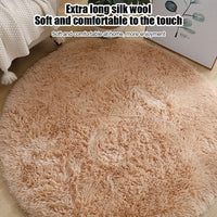 Living Room Rugs Aesthetic Bedroom Round Carpet Decoration Furry Comfort Carpet  Home Decor Pink Foot Mat Area Rug 2023 New