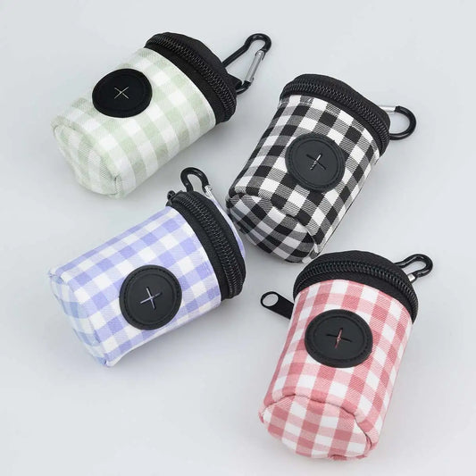 Dog Waste Bags Checkered Pattern Fashionable ✅