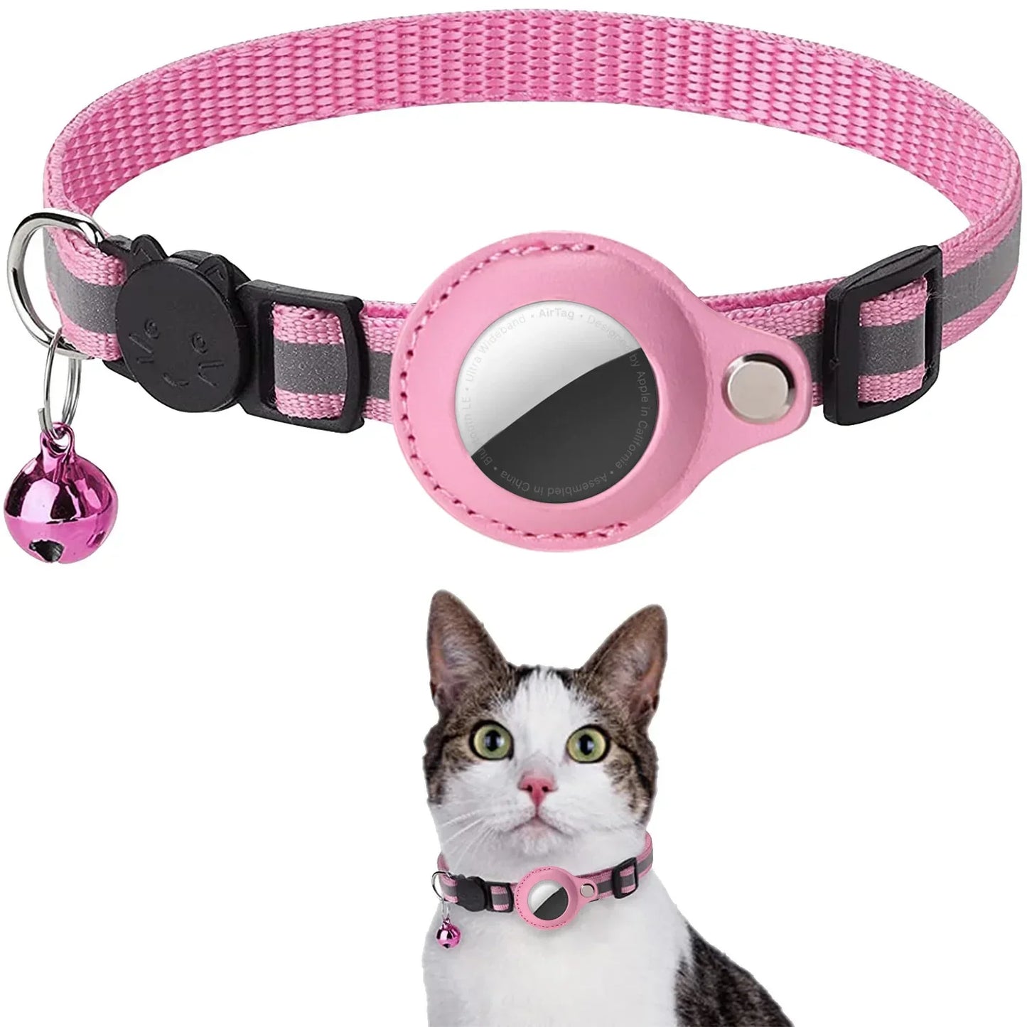 Dog Cat AirTag Collar Reflective Breakaway