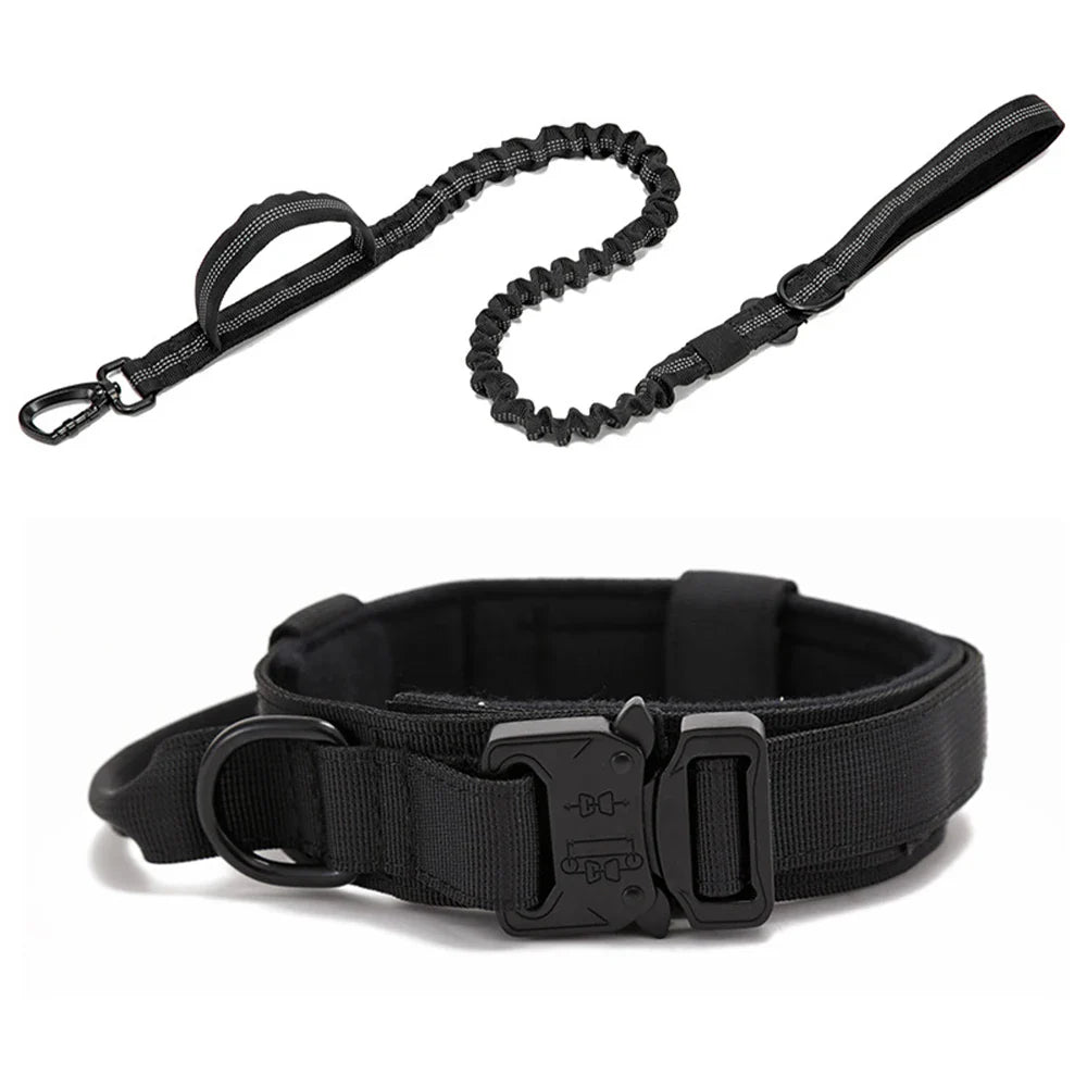 Durable Nylon Dog Collar & Reflective Leash Set – Tactical Training - WTN Essentials